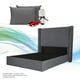 thumbnail image 1 of Box Base cama Matrimonial + Cabecera Planx Gris Carbón + Almohada 2Pack + Frazada, 1 of 7