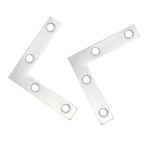 2" Zinc-Plated Corner Braces for Reinforcing Corner Joints Pack of 10 With Screws