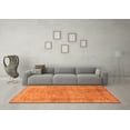 thumbnail image 3 of Ahgly Company Indoor Square Abstract Orange Modern Area Rugs, 4' Square, 3 of 4