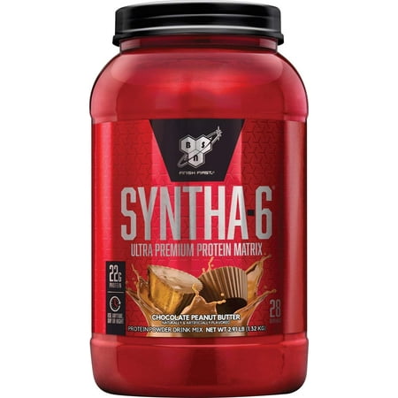 BSN SYNTHA-6 Protein Powder 2.91 lbs Chocolate Peanut Butter (Best Syntha 6 Flavor)