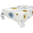 thumbnail image 1 of EREHome Snowflake Tablecloths Blue Yellows Table Top Decoration 52x70 inches, 1 of 1