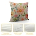 thumbnail image 4 of GOSMITH  Watercolor Flowers Print Farmhouse Décor Colorful Vintage Floral Decorative Throw Pillow Cover Sofa Couch, 4 of 5