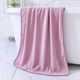 thumbnail image 1 of Nvzi Toallas de baño de 3 piezas, 27,56 x 55,12 pulgadas, perfectas para el día a día, ligeras, de secado rápido, de vellón coral para tu baño (morado claro), 1 of 5