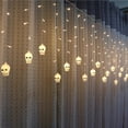 thumbnail image 3 of Kearding Halloween LED Festival Pumpkin Room Night DIY Lmaps Holiday Halloween Outdoor Year Ornament Party Kits de decoración para fiestas Blanco cálido cráneo, 3 of 6