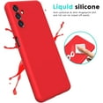 thumbnail image 2 of Case for Samsung galaxy A15 Phone Case,Soft slim Silicone Case Anti-Scratch Shockproof with Microfiber Lining Protective Shell Cover for Samsung galaxy A15 Red, 2 of 14