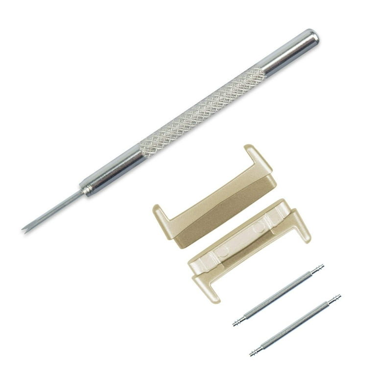 Connectors Compatible for Fitbit Sense 2 Versa 4 Smartwatch Band Adapter 20mm Gold Premium Metal Watch Connectors for Enhanced Compatibility Includes Spring Bar Tool and Spring Bars Walmart