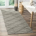 thumbnail image 2 of SAFAVIEH Montauk Bailey Geometric Cotton Runner Rug, Black, 2'3" x 9', 2 of 11
