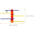 thumbnail image 2 of CATIEBYE 1Pack Wall Figurine Display Rack Red Color Vertical Partition for Living Room, 2 of 6