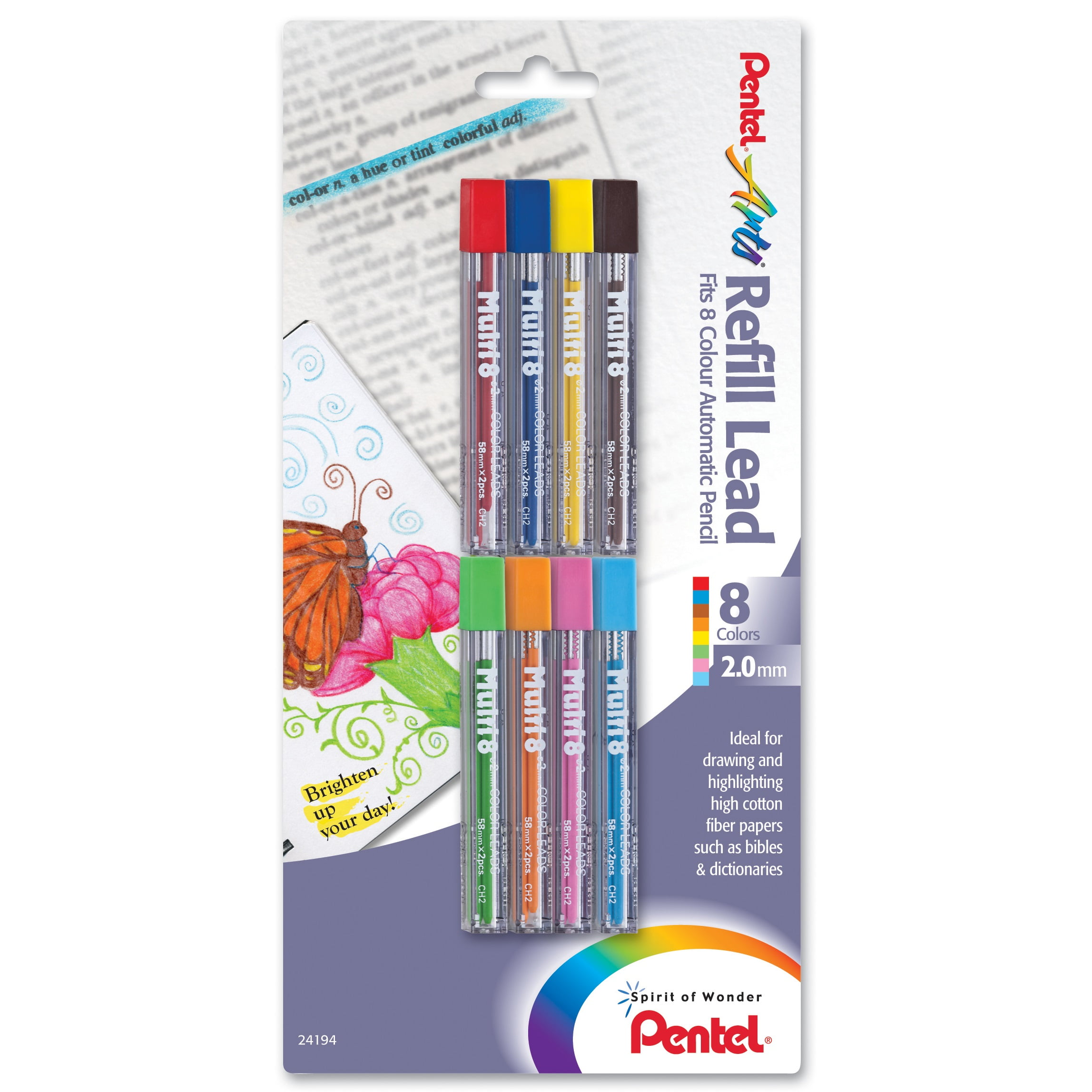 Pentel Multi 8 Lead, Sky Blue/Purple (CH2S)