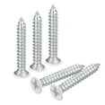 thumbnail image 1 of Tornillos blancos ST3.5x25mm, tornillos autoperforantes, paquete de 25, tornillos de cabeza plana Phillips para trabajar la madera, 1 of 5