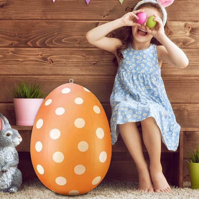 Huevos de Pascua Inflables de Plástico, Juguetes de Decoración Al Aire Libre para Niños, Huevos de Pascua Inflables, Huevos de Pascua Inflables, Huevos de Pascua Inflables, Huevos de Pascua Inflables