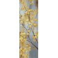 thumbnail image 2 of Nan 11x24 Black Ornate Wood Framed with Double Matting Museum Art Print Titled - Forsythia Garden II, 2 of 4
