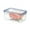 L, variant on Food Storage Containers with Lids, Large Rectangle BPA Free Plastic for Freezing Soups Meals and Batch Cooking, Crack Resistant, Microwave Dishwasher Safe, 1 Count