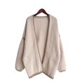 thumbnail image 1 of Women'S Oversized Cardigan Sweaters Fall Long Lantern Sleeve Knit Open Front Apricot Color S, 1 of 6