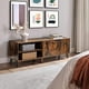 thumbnail image 2 of VASAGLE Mueble de TV de 2 Puertas, Soporte de TV con Estantes Ajustables, para Televisores de 65 Pulgadas, para Salón, Comedor, Dormitorio, Marrón Rústico, 2 of 5
