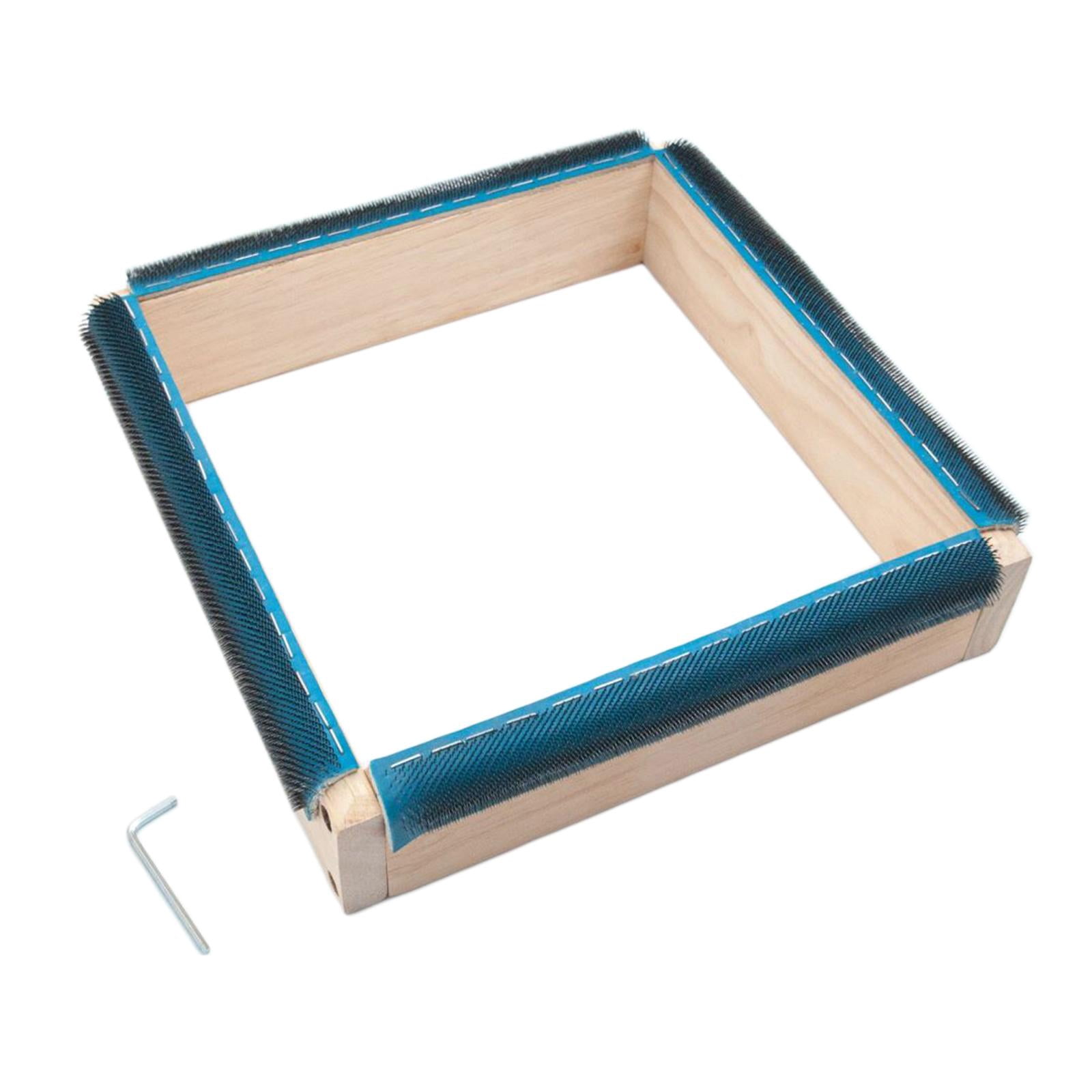 Square Shape Embroidery Frame Removable Wood Cross Stitch Hoop Clip Craft DIY Gripper Frame for Cross Stitch Punch Embroidery