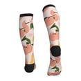 thumbnail image 2 of Bixox Peach With Leaves1 Print Compression Socks,Compression Socks Women & Men Circulation for Medical,Running,Athletic, 2 of 7
