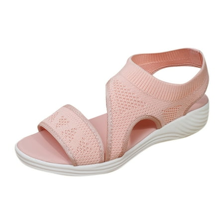 

Summer New Casual Shoes Hollow Peep Toe Mesh Platform Sandals