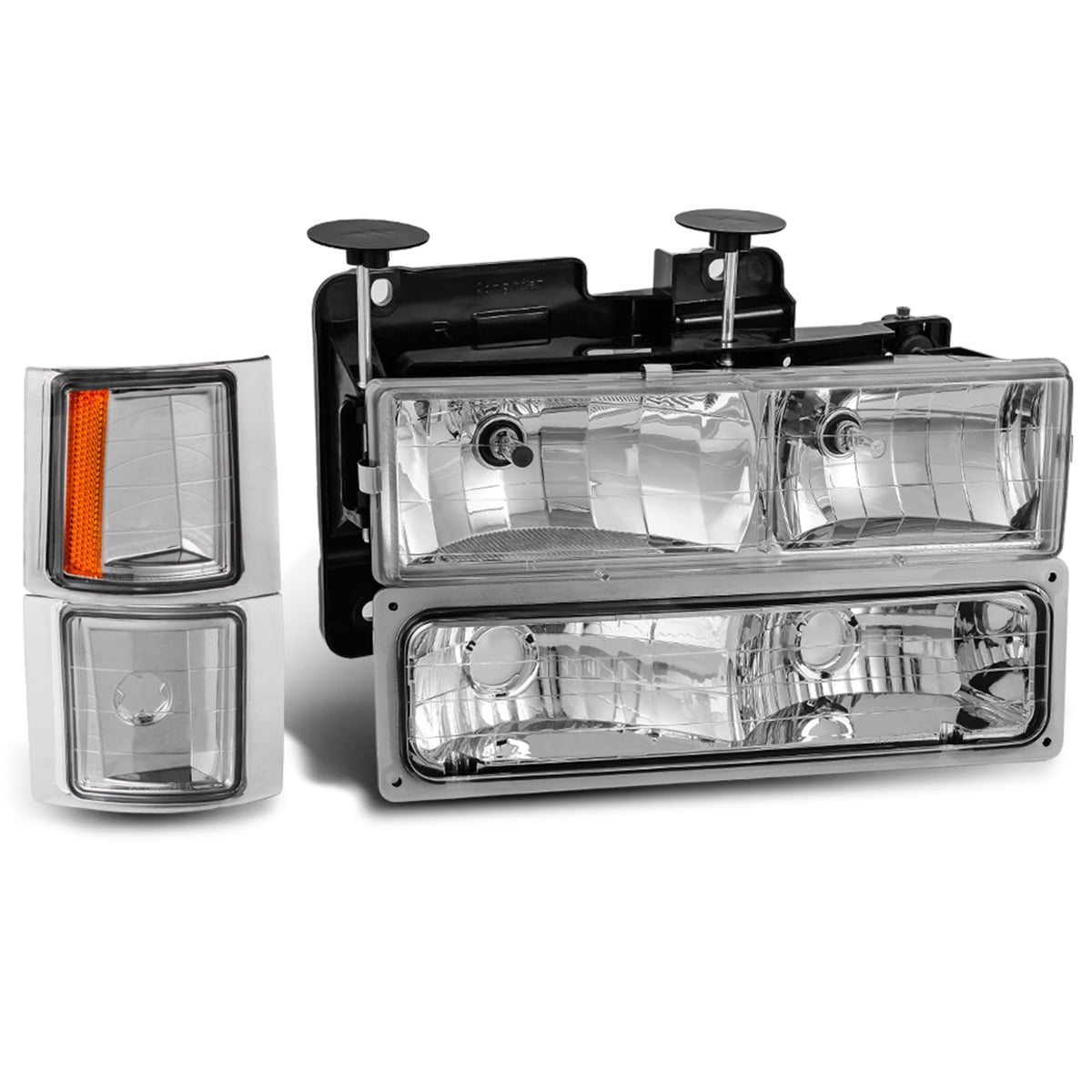 RVNI Headlights + Corner Lamps + Bumper Lamps For 1994-1999 Chevy C/K Tahoe Suburban