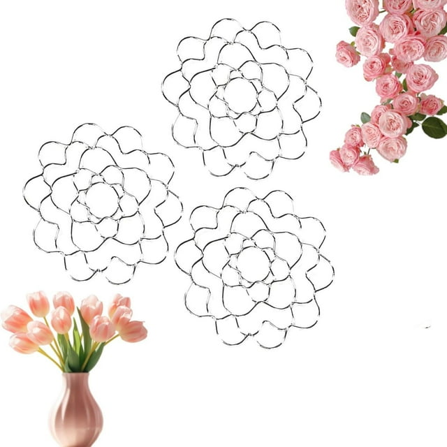 Support d'Arrangement Floral en Fer Moderne - Dispositif Auxiliaire pour Exposition Florale
