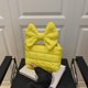 thumbnail image 4 of pstuiky Bolso bandolera de mujer con lazo plisado, bolso de hombro, color liso, 4 of 6