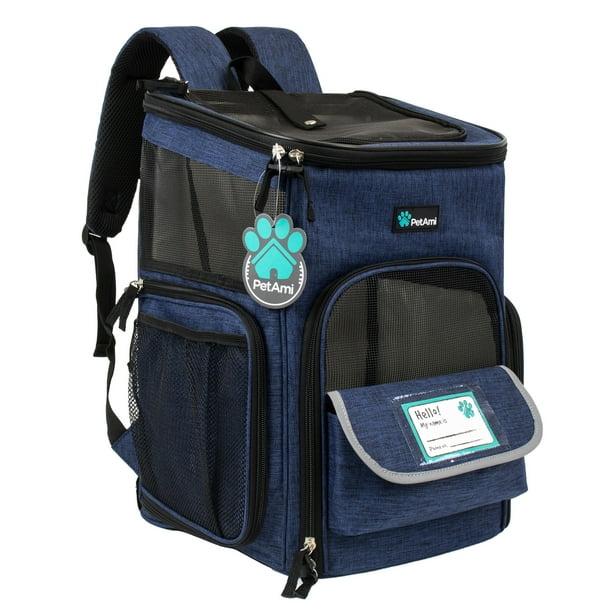 PetAmi Airline Approved Pet Carrier Backpack, Navy