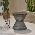 thumbnail image 6 of Afuera Living Modern / Contemporary Outdoor Iron Side Table in Matte Black, 6 of 8