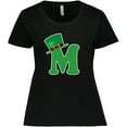 thumbnail image 3 of Inktastic Irish St Patricks Day Letter M Monogram Women's Plus Size T-Shirt, 3 of 5