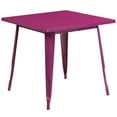 thumbnail image 1 of 31.5'' Square Black Metal Indoor-Outdoor Table, 1 of 3