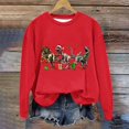 thumbnail image 4 of Odeerbi Kids Boys Girls Christmas Crewneck Sweatshirts Fall Winter Pullover Sweatshirt Kids Long Sleeve Christmas Pattern T-shirt Sweatshirt Top Kids Clothes Red, 4 of 4