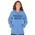 thumbnail image 4 of Trouble Maker Rebel College Party Zip Up Hoodie Men's Women's Brisco Brands 4X, 4 of 6