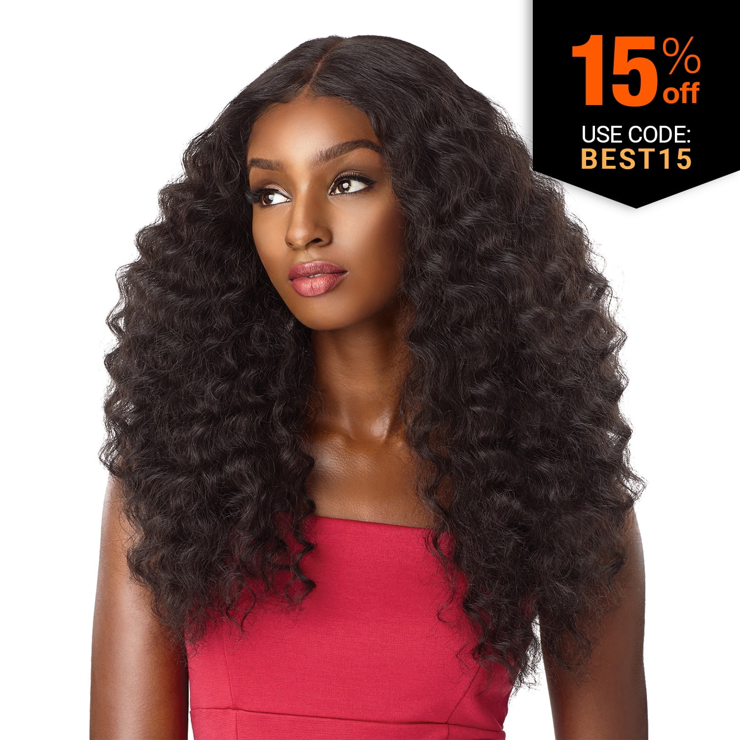 Sensationnel Synthetic Lace Front Wig Empress Edge Natural Center Part Amani (613)