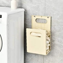 Laundry Basket Wall Mounted Folding Large Capacity Dirty Clothes Storage Baskets For Home Laundry Room And Bathroom Space Saving Organizer Baskets