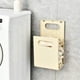 thumbnail image 1 of Cesto de ropa plegable de pared | Cesto de plástico de gran capacidad | Cesto para ropa sucia plegable que ahorra espacio para la colada, organizador de juguetes, beige y blanco, 1 of 6