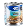 thumbnail image 3 of Champiñones Great Value enteros en salmuera 186 g, 3 of 4