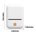 thumbnail image 3 of Portable Bluetooth Label Printer - 203DPI Wireless Thermal Barcode Sticker Printer for Small Business, Home Organization, Shipping, Inventory with 57mm Adhesive Paper (White), 3 of 9