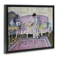 thumbnail image 4 of Stupell Industries Classical Woman on Sofa People Painting Black Floater Framed Canvas Art Print Wall Art, 31 x 25, 4 of 10