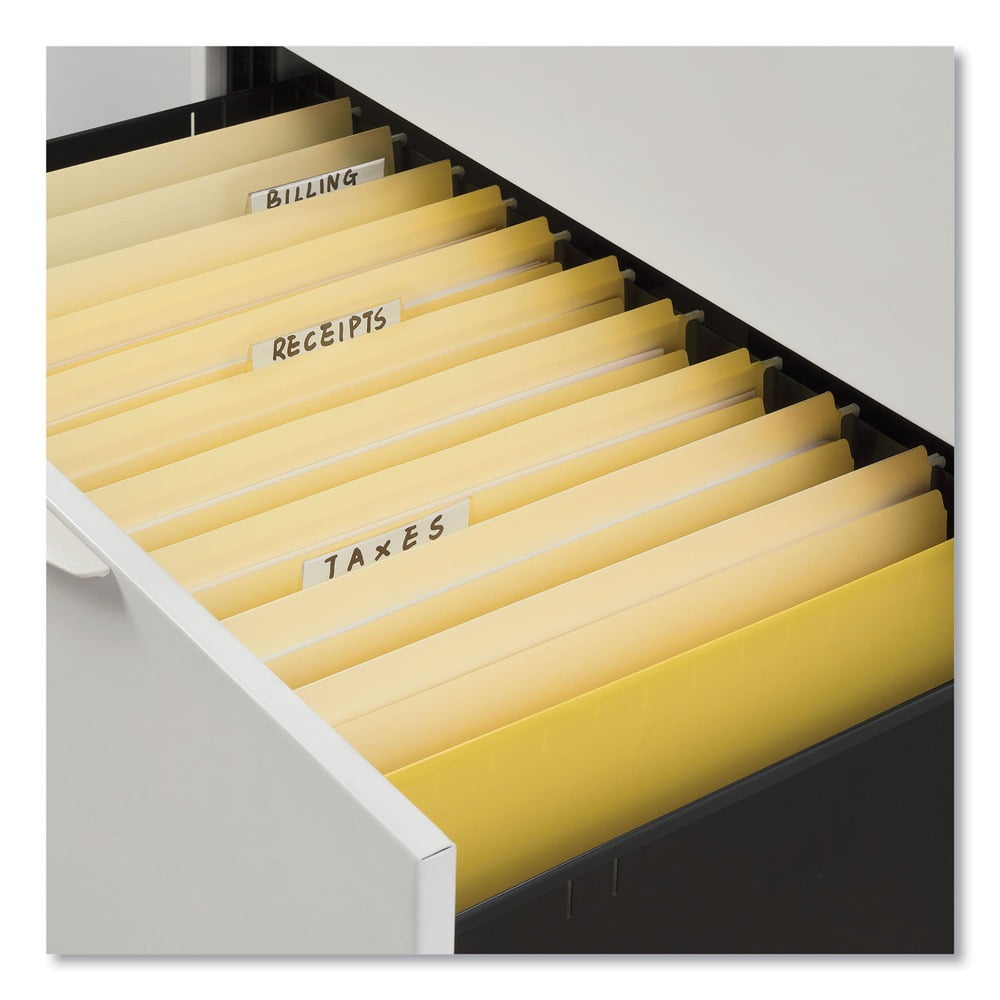 File Folders, Straight Cut, Two-Ply Top Tab, Legal, Manila (100/Box)