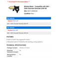thumbnail image 2 of Window Motor - Compatible with 2001 - 2006 Chevy Silverado 2500 HD 2002 2003 2004 2005, 2 of 2