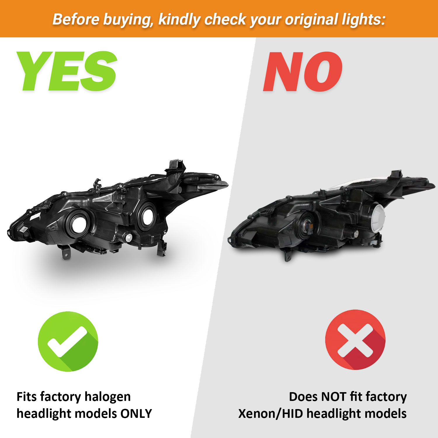 WEELMOTO Halogen Headlights for 2013-2015 Altima 4Dr Sedan Headlight Assembly Pair Replacement for 13 14 15 Altima Chrome Housing Amber Reflector (DOES NOT FIT XENON/HID)