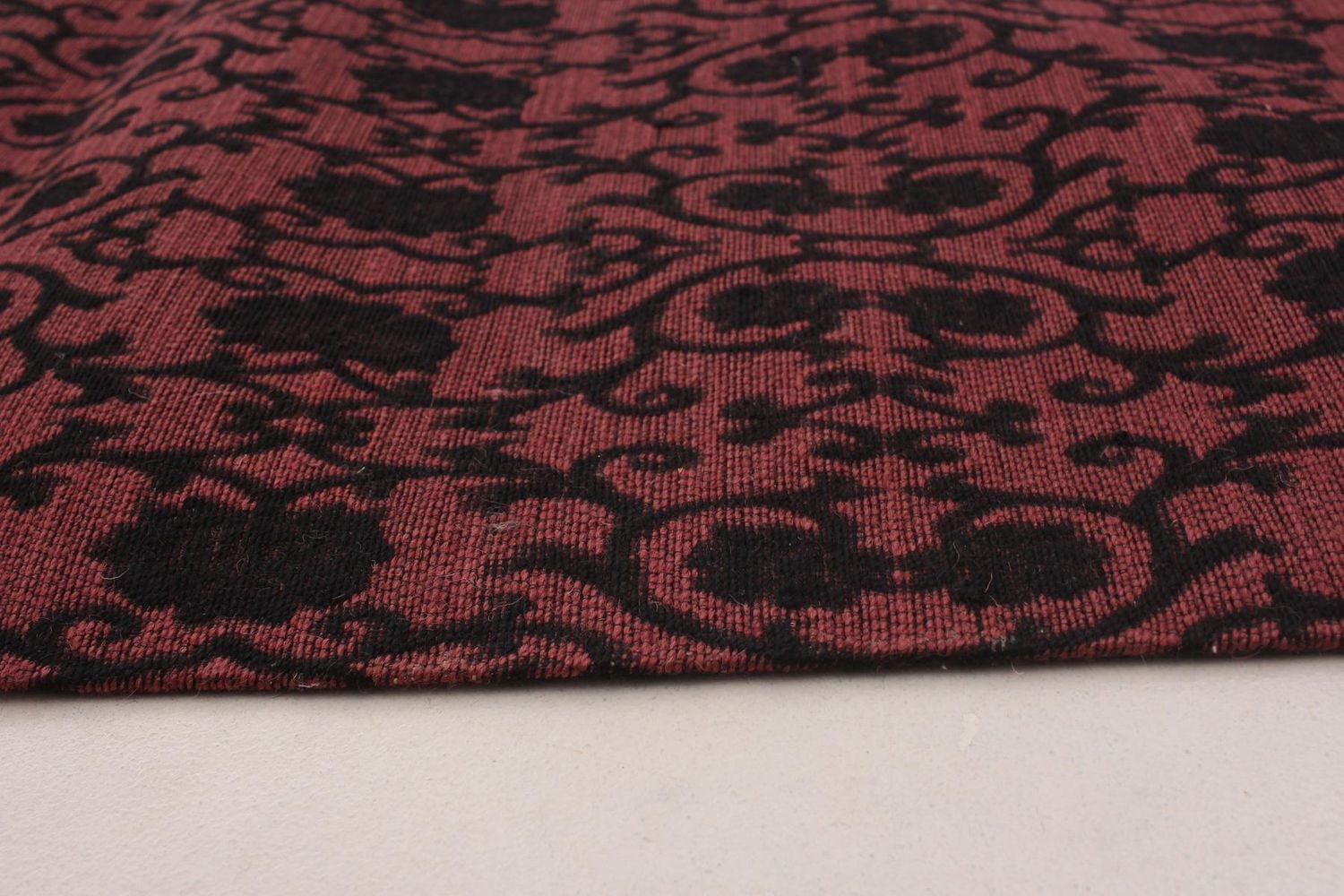 ECARPETGALLERY 4'8" x 6'9" Transitional Collage Handmade Area Rug for Living Room, Dining Room and Bedroom in Black