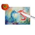 thumbnail image 2 of Seahorses Glass Cutting Board Large 12 in x 15 in, 2 of 5