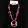 thumbnail image 4 of Erica Lyons Necklace-Earring-Set Gold-Tone/Pink, 4 of 5