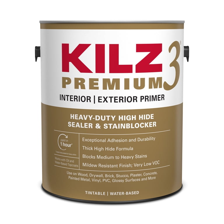 KILZ 3 Premium Multi-Purpose Primer, White, 1 Gallon photo 1
