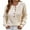 Beige-Sweaters, variant on Fall Sweater for Women Chunky Button Collar Knit Jumper Cute Solid Color Long Sleeve Pullover Tops