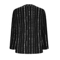 thumbnail image 4 of Long Sleeve Tops for Women Plus Size Long Sleeve V-Neck Printed Casual Blouse Tops Black XXXXXL, 4 of 5