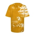 thumbnail image 7 of Hessimy Halloween Pumpkin Shirts women's Fall T-Shirts Cute Autumn Graphic Tees Thanksgiving Tops(Yellow,S), 7 of 7