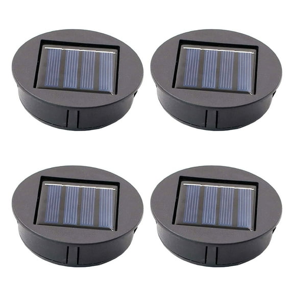 4Pcs Replacement Solar Light Tops Outdoor Hanging Lantern Light Solar Light Parts Round Solar Lights Waterproof Decorative for Outdoor Hanging Lanterns(2.8 Inch in Diameter)