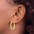 thumbnail image 3 of 14k Yellow Gold Round Tube Hoop Earrings - 21mm, 3 of 6