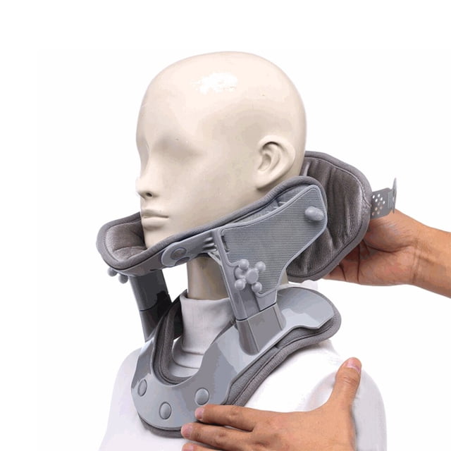 Dispositivo de tracción de cuello, kit de corrección de cuello Cervical inflable, Retractor de cuello, Camilla De cuello Cervical, alivio del dolor de columna vertebral